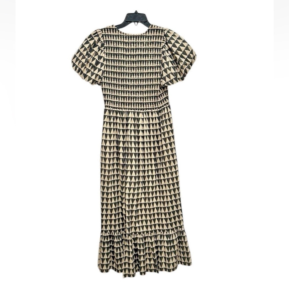 Cleobella Smocked Maxi Dress Women's Size Small Short Sleeve Boho Flowy Festival - Picture 3 of 6